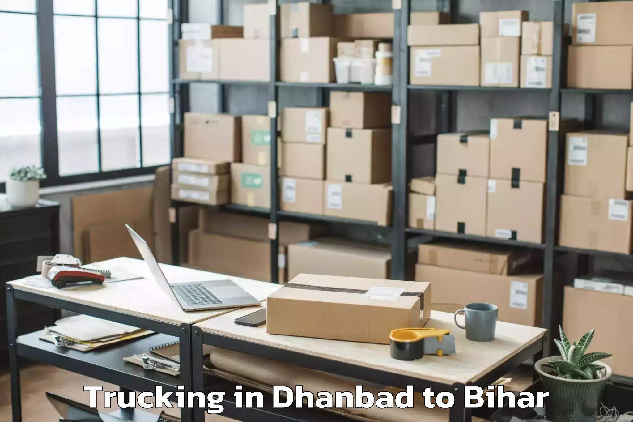 Trusted Dhanbad to Darbhanga Airport Dbr Trucking